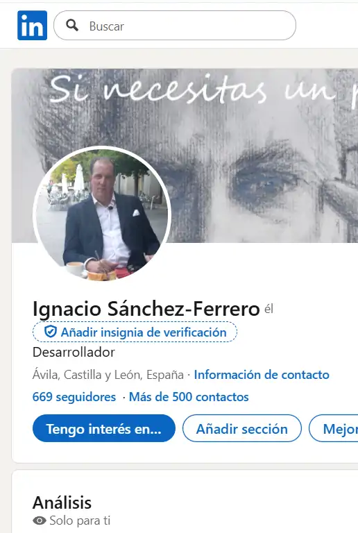 Retrato del formador, Ignacio Sánchez-Ferrero